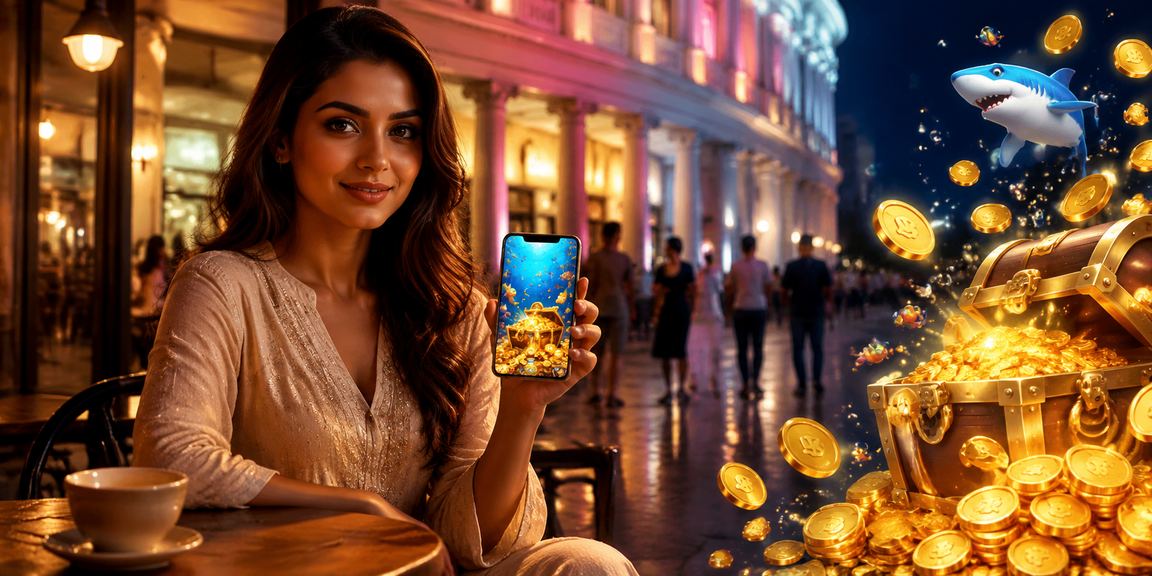 Young Indian enjoying online gaming at night in Connaught Place, Delhi