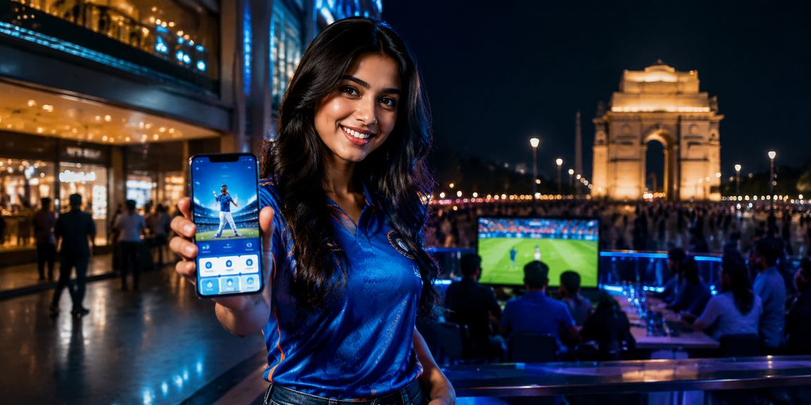 Delhi India Gate crowd enjoying cricket match and related betting promotions